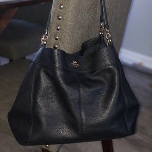Coach leather bag Large